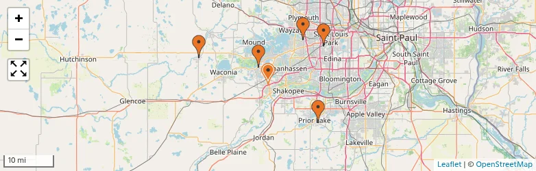 Related schools map