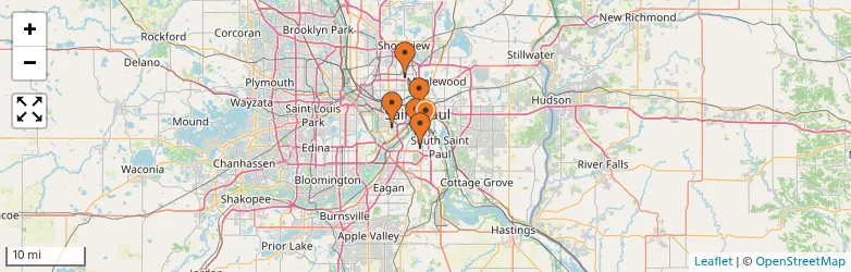 Related schools map