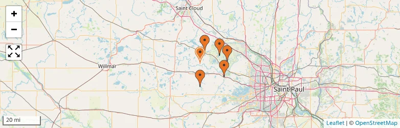 Related schools map