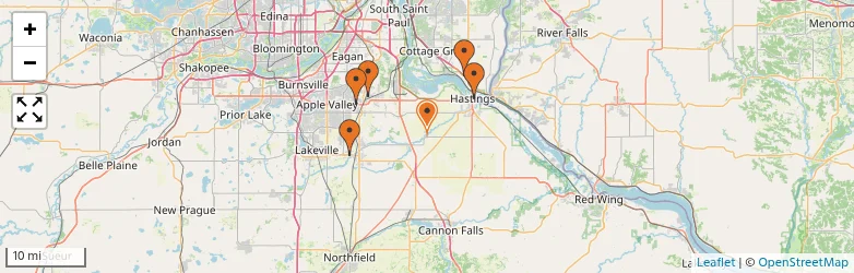 Related schools map