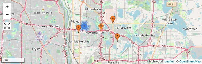 Related schools map