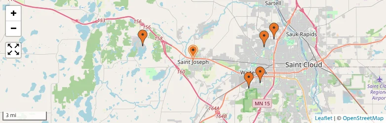 Related schools map