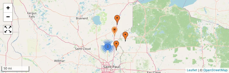 Related schools map