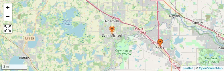 Related schools map