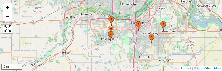 Related schools map
