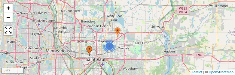 Related schools map