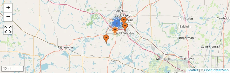 Related schools map