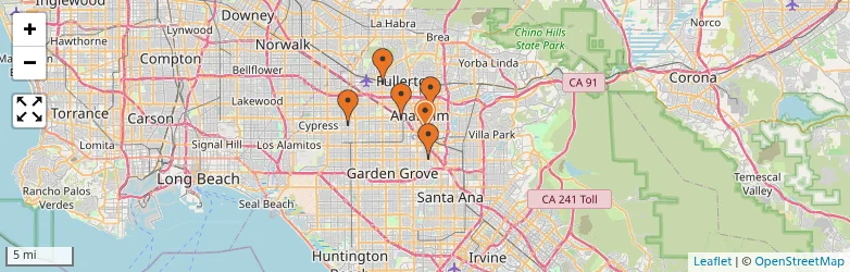 Related schools map
