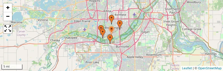 Related schools map
