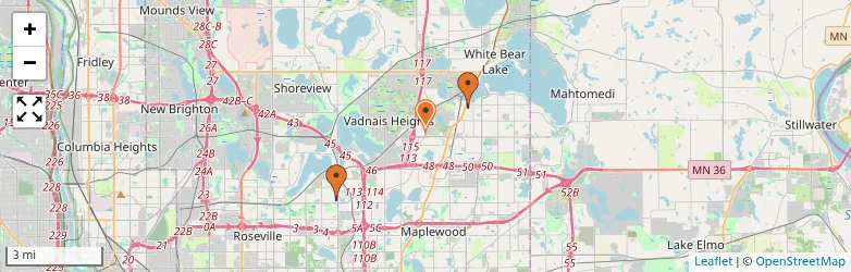 Related schools map