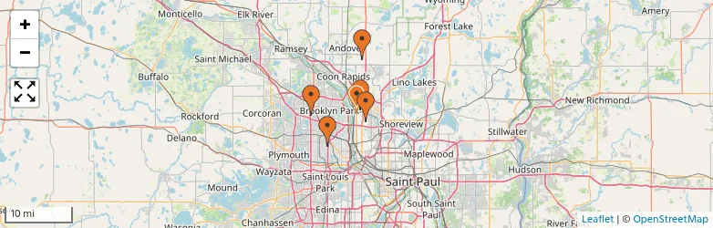 Related schools map