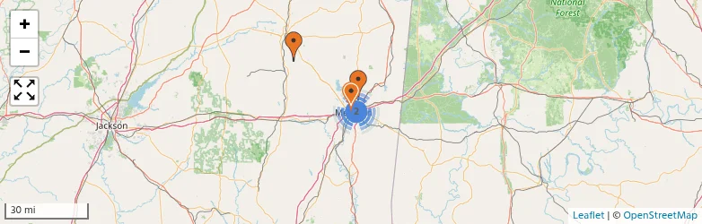 Related schools map