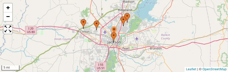 Related schools map