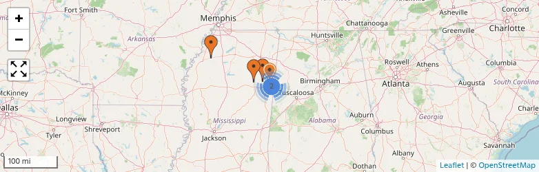 Related schools map