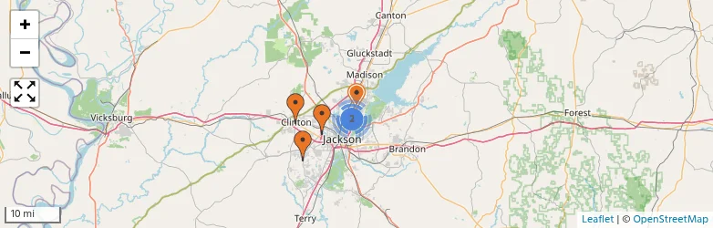 Related schools map