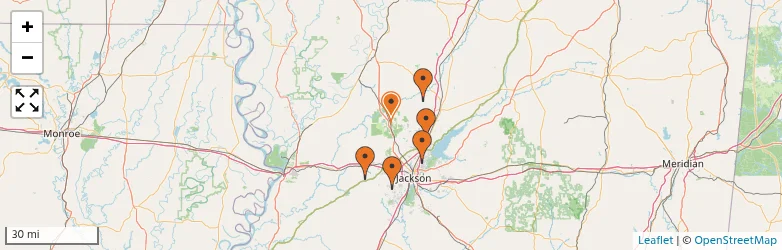 Related schools map