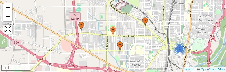 Related schools map