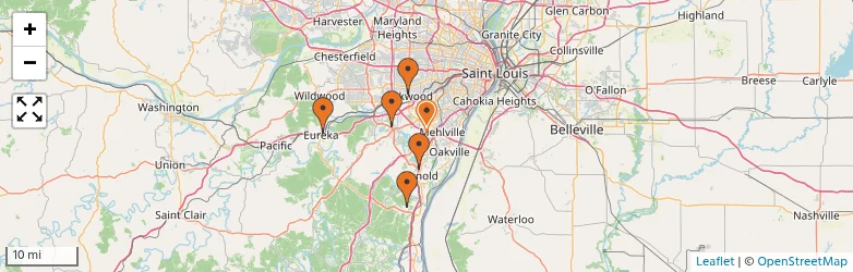 Related schools map
