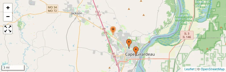 Related schools map