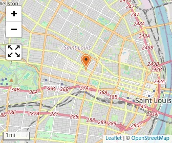 Map of Cardinal Ritter College Prep High School