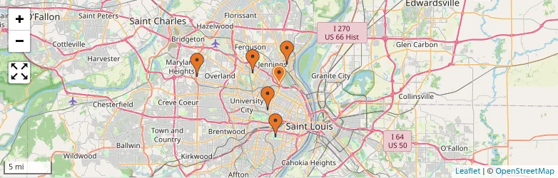 Related schools map