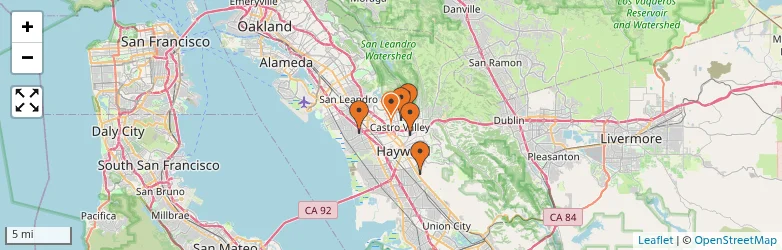 Related schools map