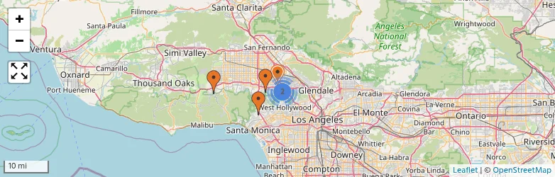 Related schools map