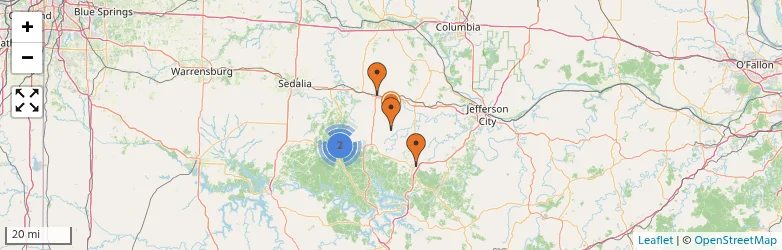 Related schools map