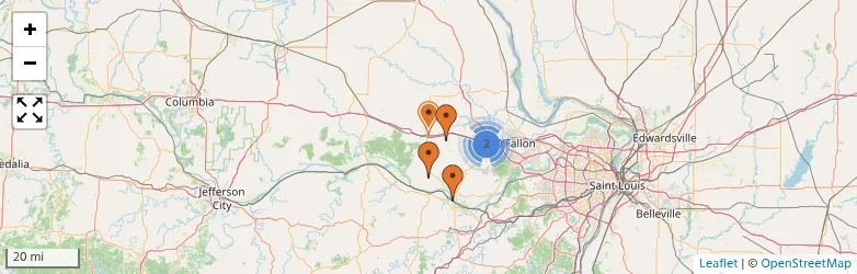 Related schools map