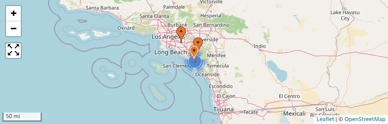 Related schools map