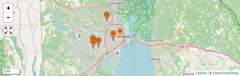 Related schools map