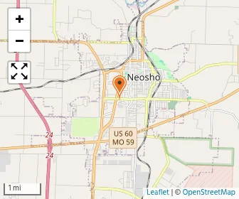 Map of Neosho Christian Schools