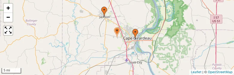 Related schools map