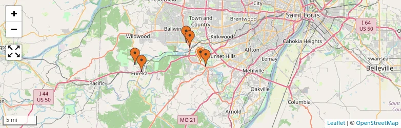 Related schools map
