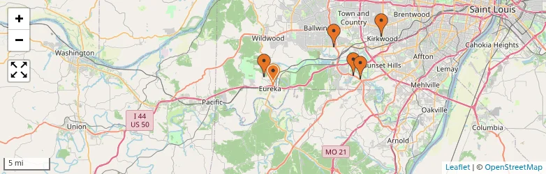 Related schools map