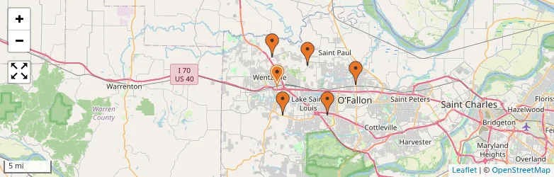 Related schools map