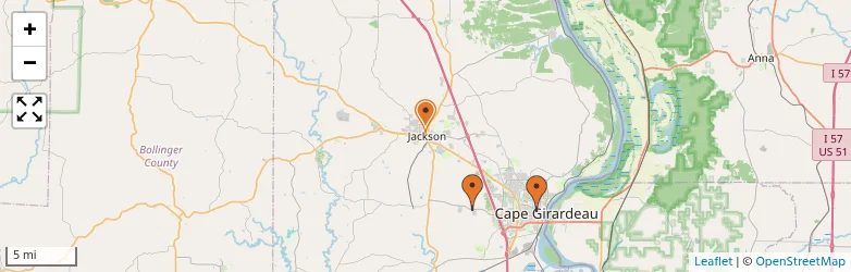 Related schools map