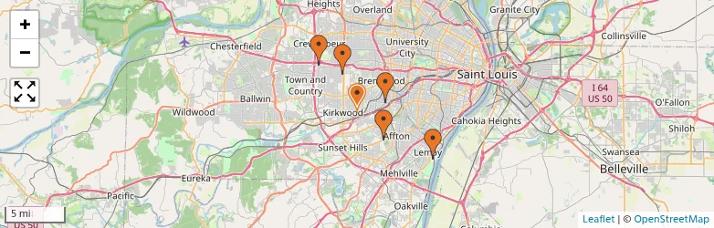 Related schools map