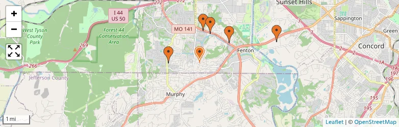 Related schools map