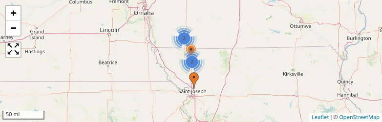 Related schools map