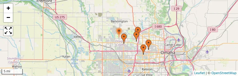 Related schools map