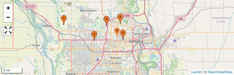 Related schools map
