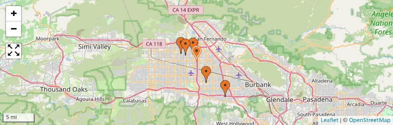 Related schools map