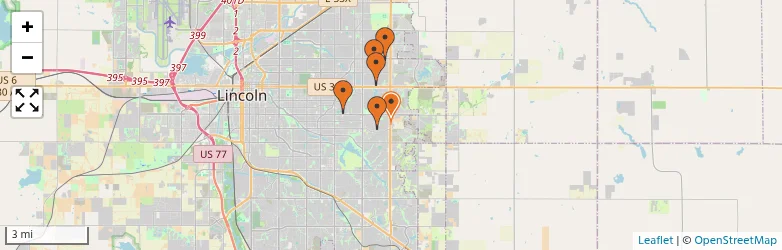 Related schools map