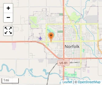Map of Norfolk Catholic High School