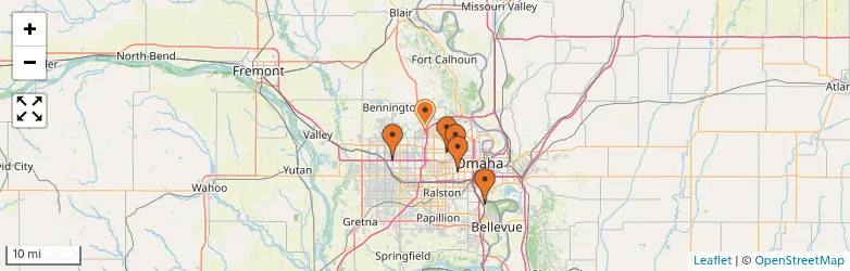 Related schools map