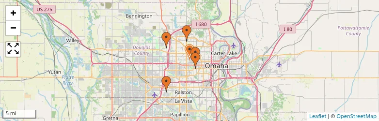 Related schools map