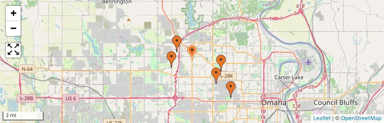 Related schools map