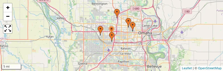 Related schools map