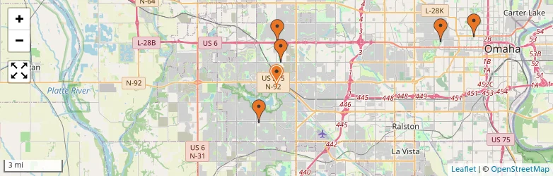 Related schools map